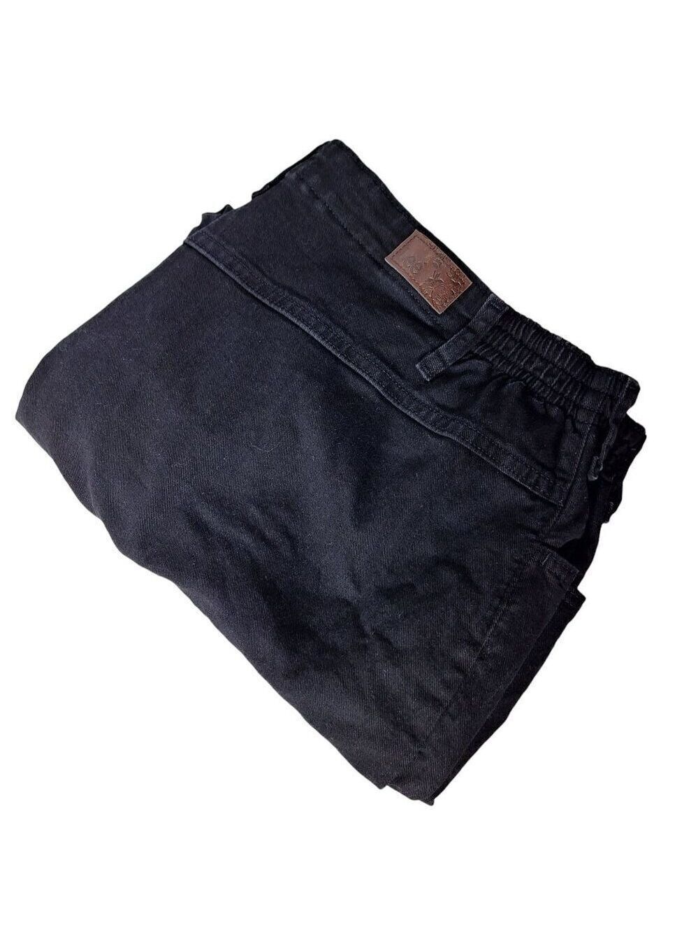Lee Relaxed Fit Straight Leg Pants Petite Women's 28W Black